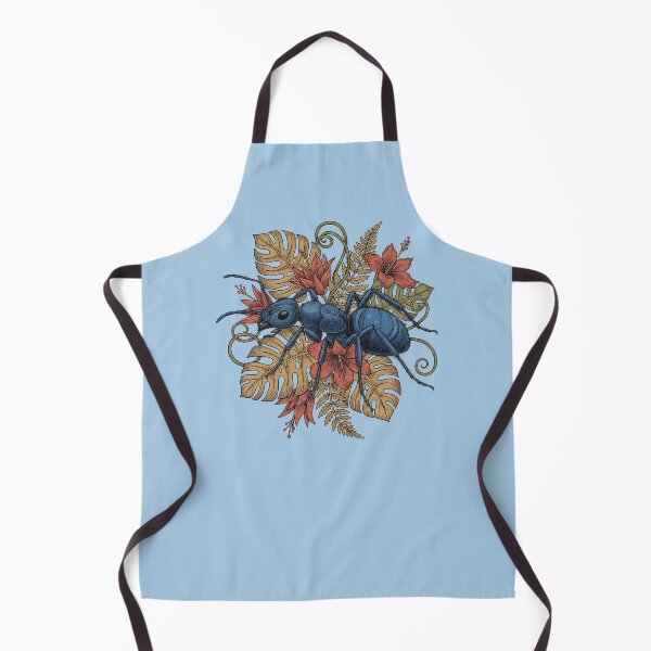 Item preview, Blue Ant With Rainforest Botanicals Illustration designed and sold by BirdsnStuff.