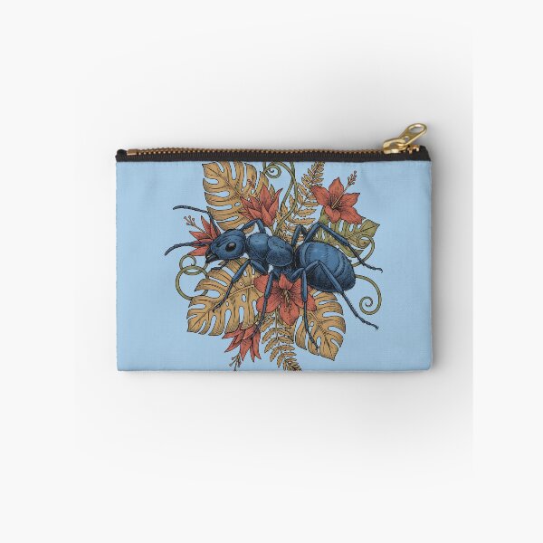 Item preview, Blue Ant With Rainforest Botanicals Illustration designed and sold by BirdsnStuff.