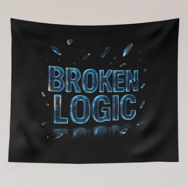 Item preview, Broken Logic - Shattered Glass Typography designed and sold by MKreative Studio.