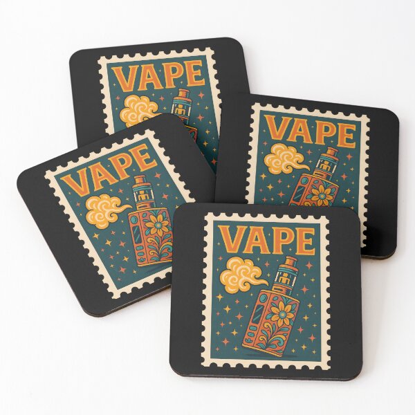 Item preview, Vintage Vape Stamp – Floral Cloud Edition designed and sold by House of Taste Vape Designs.