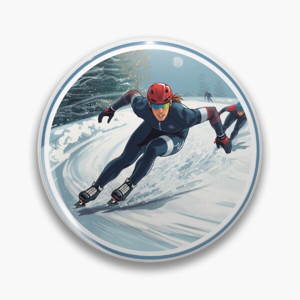Item preview, Winter Sports Games Arena Speed Skating Competition Sticker designed and sold by colorleafz.