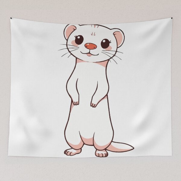 Item preview, Cute Albino Ferret designed and sold by Petzzz.