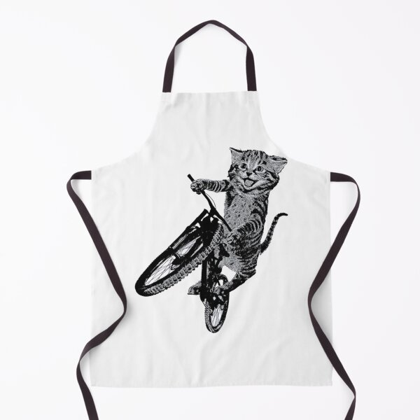 Item preview, Cat Riding Bicycle Wheelie designed and sold by SnorkleSupply.