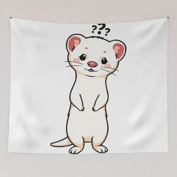 Item preview, Curious Albino Ferret designed and sold by Petzzz.