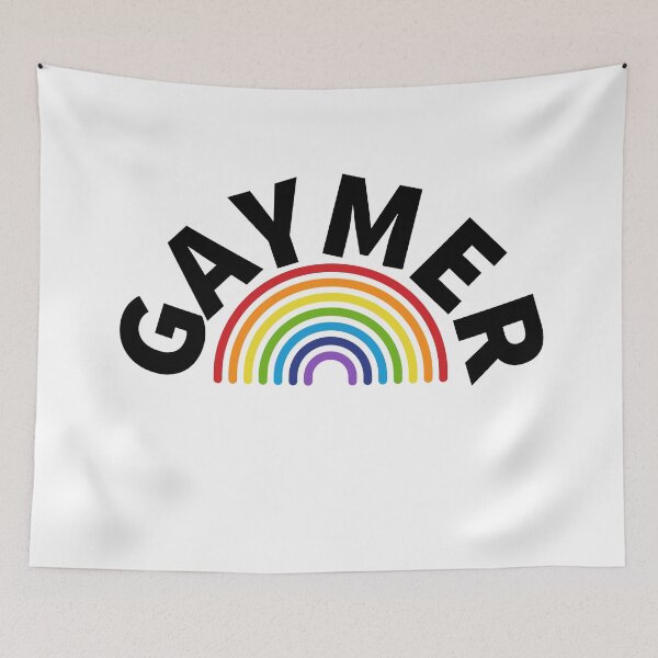 Item preview, Gaymer rainbow print (gamer, LGBT+) designed and sold by Printed4all.