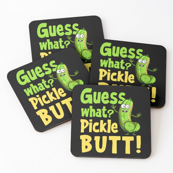 Item preview, Guess What Pickle Butt Funny Cucumber Meme Pickle Joke designed and sold by HollyTrina1.