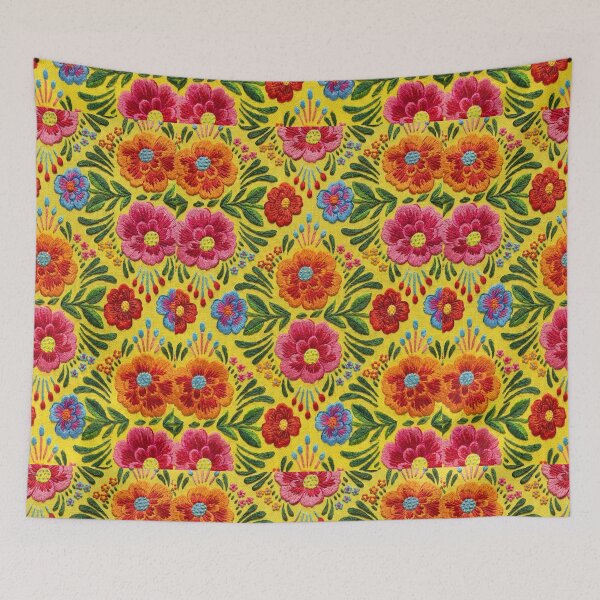 Item preview, Floral Art in Embroidered Huipil designed and sold by SAUHER.