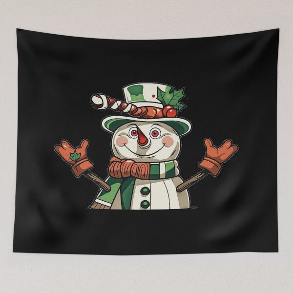 Item preview, Cheerful Christmas Snowman Illustration gifts for christmas designed and sold by zuzzelek44.