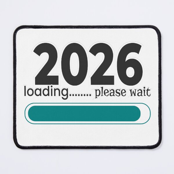 Item preview, 2026 loading, please wait-New year motivational sticker designed and sold by SoftworksStudio.