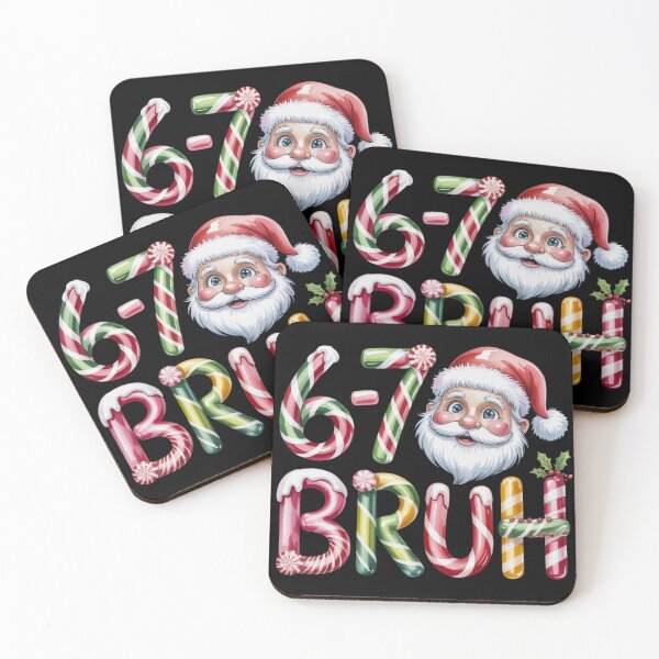 Aperçu de l'œuvre Six Seven Bruh Santa créée et vendue par FurrFunPrints.