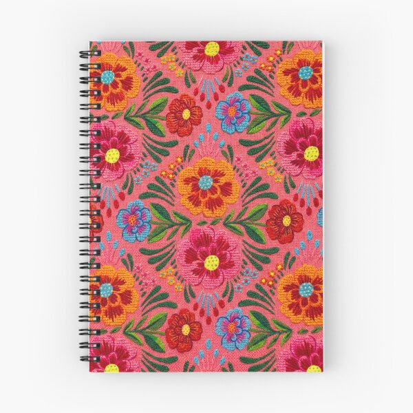 Item preview, Floral Art on a Huipil Embroidered in Pink designed and sold by SAUHER.