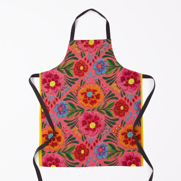 Item preview, Floral Art on a Huipil Embroidered in Pink designed and sold by SAUHER.