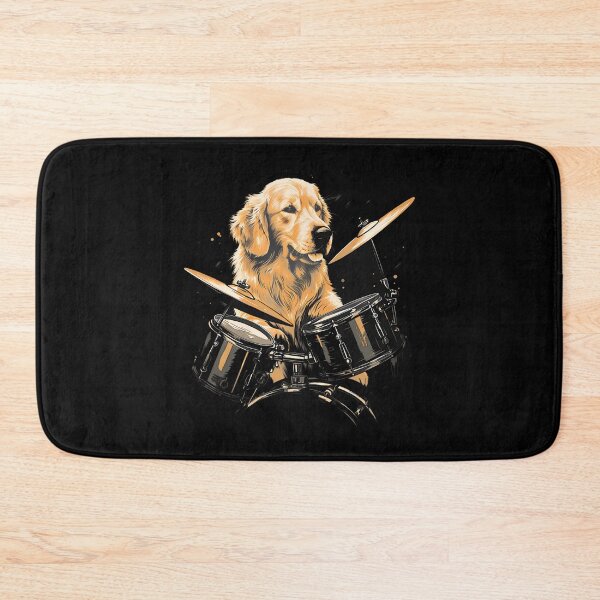 Item preview, Funny Golden Retriever Dog Playing Drums designed and sold by LydiaShirley.