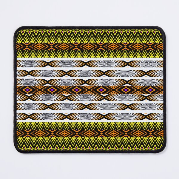 Item preview, Thai ethnic style pattern - Flow on yellow designed and sold by Sukjai@Design.