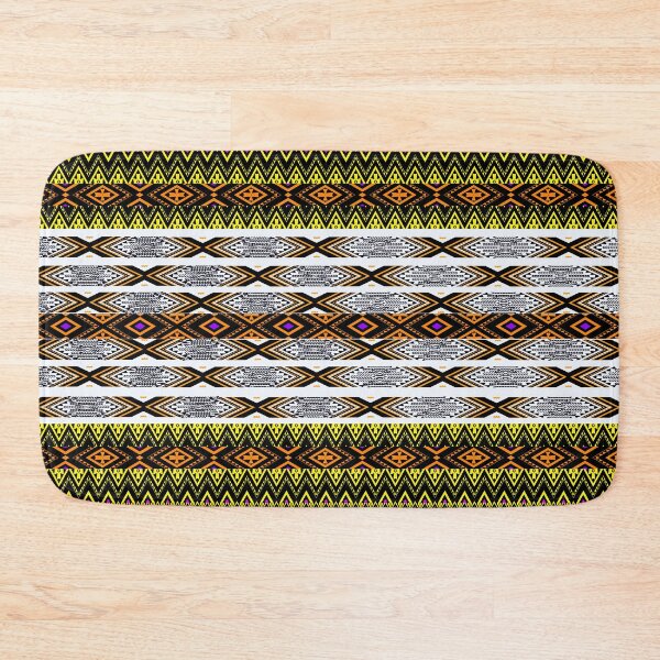 Item preview, Thai ethnic style pattern - Flow on yellow designed and sold by Sukjai@Design.