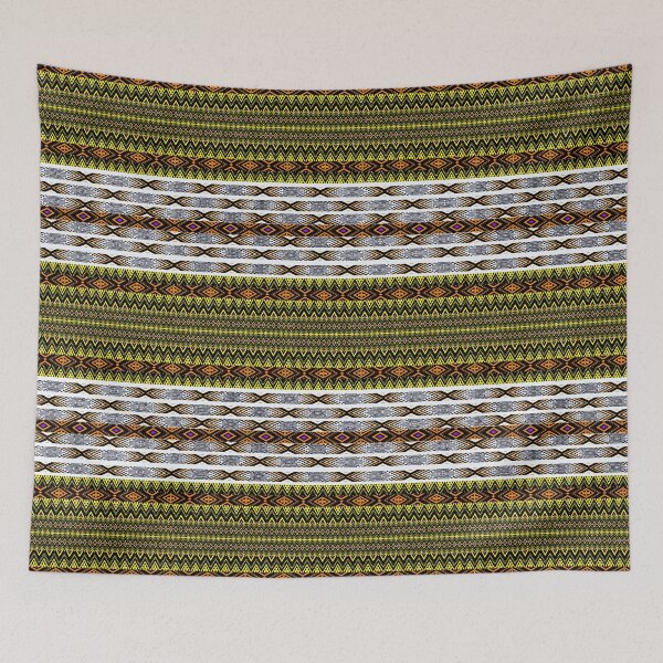 Item preview, Thai ethnic style pattern - Flow on yellow designed and sold by Sukjai@Design.