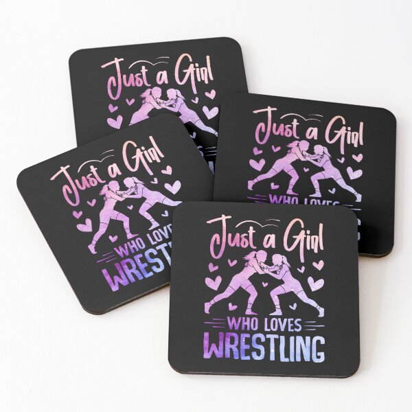 Item preview, Just A Girl Who Loves Wrestling Submission Mat Sport designed and sold by CleoRoseanna.