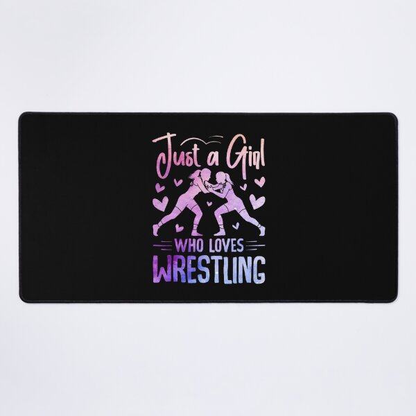 Item preview, Just A Girl Who Loves Wrestling Submission Mat Sport designed and sold by CleoRoseanna.