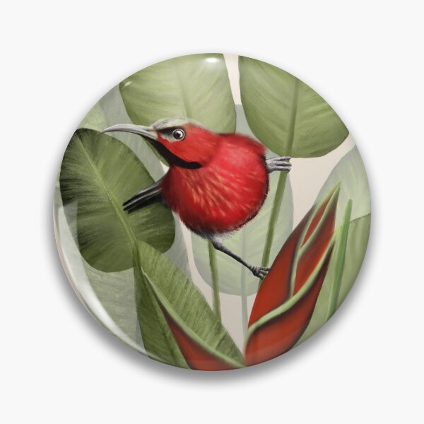 Item preview, Crimson Sunbird on Heliconia designed and sold by Art_By_Wing.