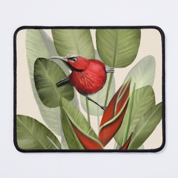 Item preview, Crimson Sunbird on Heliconia designed and sold by Art_By_Wing.