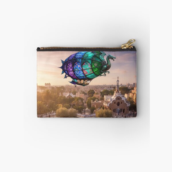 Item preview, Historic Art Nouveau Spain Barcelona 1900’s  Airship  Park Güell designed and sold by AppliedAtelier.