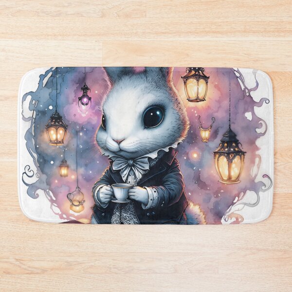 Item preview, Gothic Watercolor Rabbit Lantern Fantasy designed and sold by RubisLeaf.