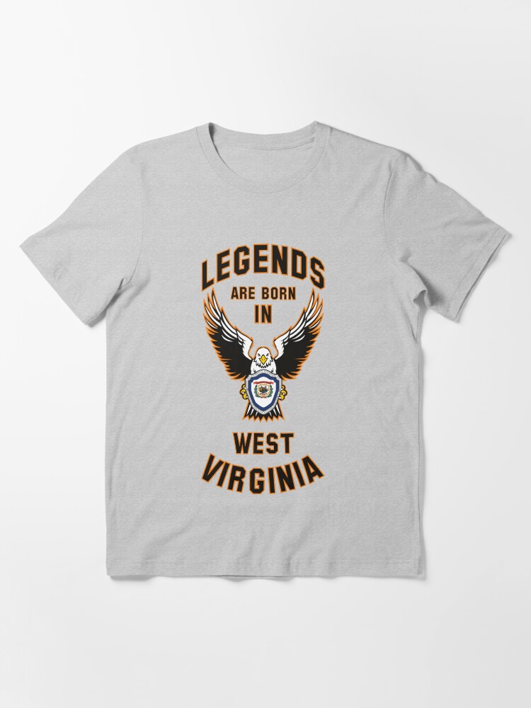Alternate view of Legends are born in West Virginia Essential T-Shirt
