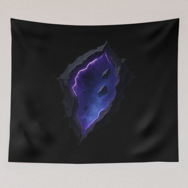 Item preview, Dimensional Rift - Neon Portal Tear designed and sold by MKreative Studio.