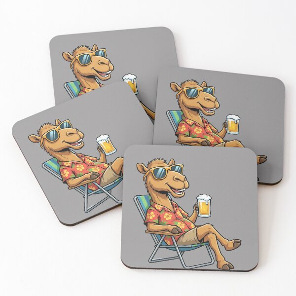 Item preview, Cool Camel: Funny Camel Enjoying a Beer – Comedy Camel Drinking T-Shirt designed and sold by Grang Art Artistic Designs.