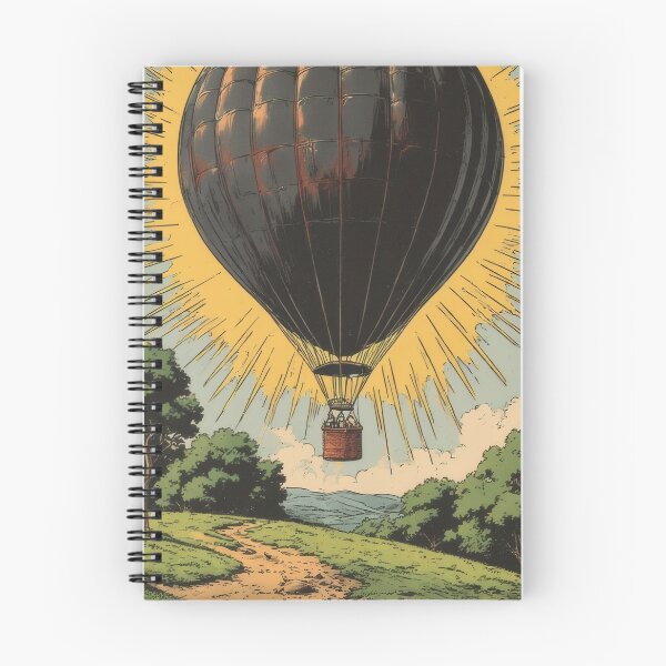 Item preview, Hot air balloon over lush landscape designed and sold by Mianku | Für das Leben.