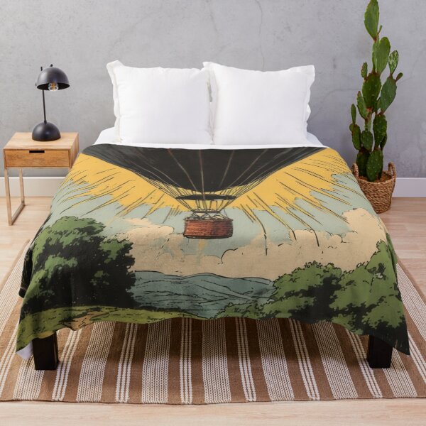Item preview, Hot air balloon over lush landscape designed and sold by Mianku | Für das Leben.