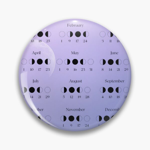 Item preview, 2026 Lunar Calendar – Purple Cloudy Moon  designed and sold by EmeraldeaDesign.