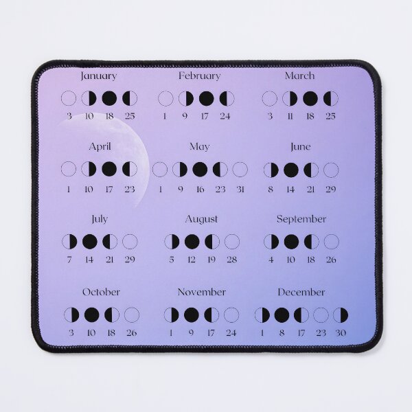Item preview, 2026 Lunar Calendar – Purple Cloudy Moon  designed and sold by EmeraldeaDesign.