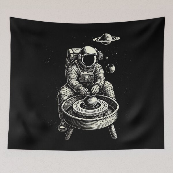 Item preview, Astronaut Pottery Ceramics Clay Potter Kiln Pot Making designed and sold by TerryAnnie.