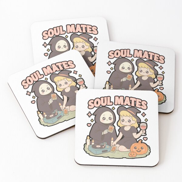 Item preview, Kawaii Grim Reaper and Witch | Soul Mates Halloween Design | by Nooby Draw designed and sold by NoobyDraw.