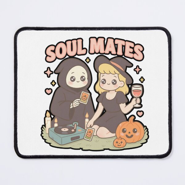 Item preview, Kawaii Grim Reaper and Witch | Soul Mates Halloween Design | by Nooby Draw designed and sold by NoobyDraw.