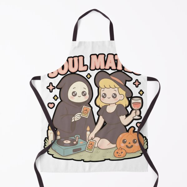 Item preview, Kawaii Grim Reaper and Witch | Soul Mates Halloween Design | by Nooby Draw designed and sold by NoobyDraw.
