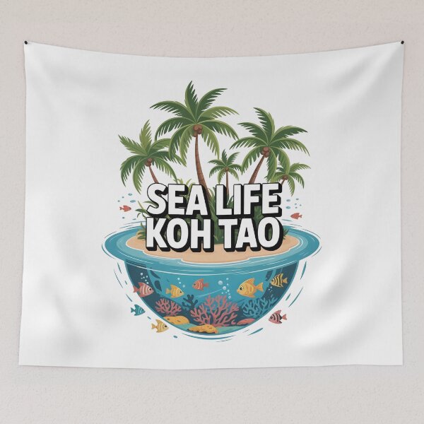 Item preview, Koh Tao Sea Life Tropical Island Design designed and sold by Emotionville.