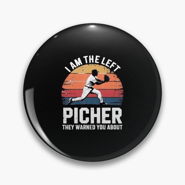 Item preview, I Am The Left Pitcher They Warned You About Softball Player designed and sold by StephanieSophie.