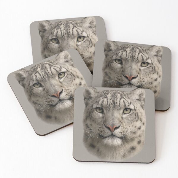 Item preview, Snow Leopard Wildface Artwork – Realistic Wildlife Portrait designed and sold by BROHLine Studio.