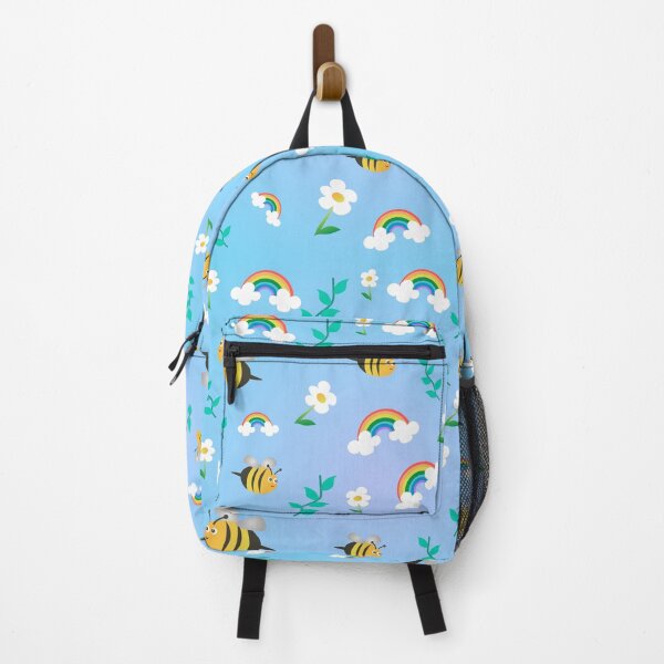 Item preview, Kawaii Bees and Flowers Colorful Design designed and sold by Digital Muse Store.