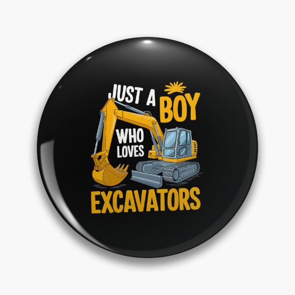 Item preview, Just A Boy Who Loves Excavators Construction designed and sold by SharronDawn.