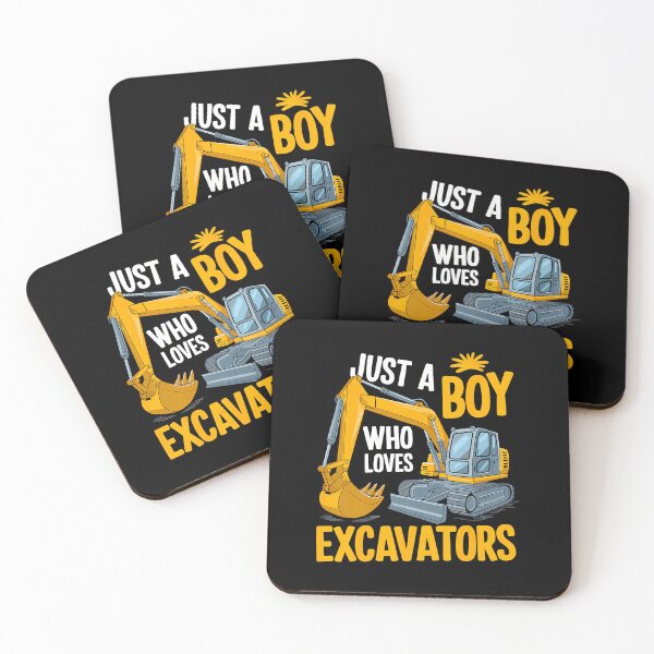 Item preview, Just A Boy Who Loves Excavators Construction designed and sold by SharronDawn.