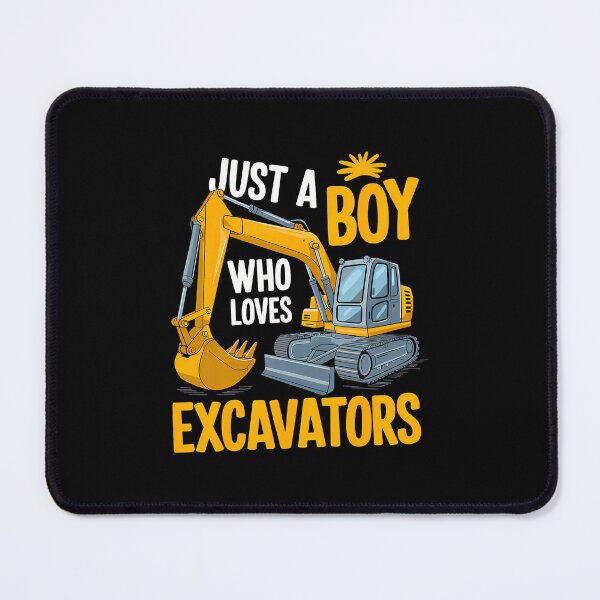 Item preview, Just A Boy Who Loves Excavators Construction designed and sold by SharronDawn.