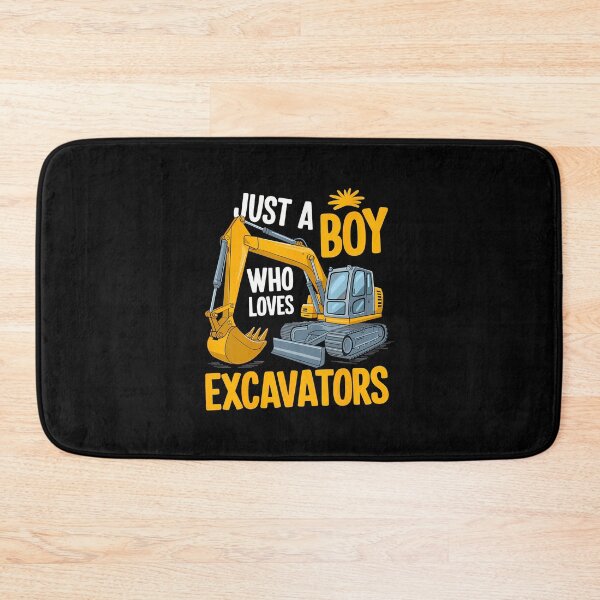 Item preview, Just A Boy Who Loves Excavators Construction designed and sold by SharronDawn.