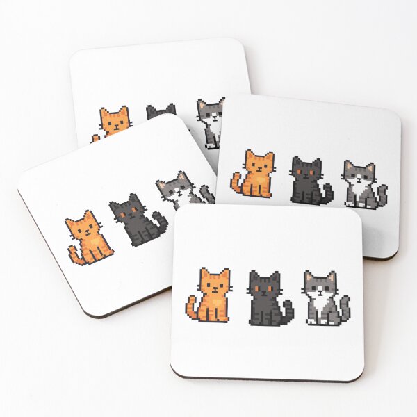 Item preview, Pixel Art Cats — Retro 8‑Bit Cat Design designed and sold by ValentinaHramov.