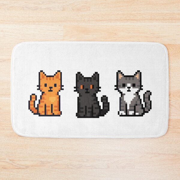 Item preview, Pixel Art Cats — Retro 8‑Bit Cat Design designed and sold by ValentinaHramov.