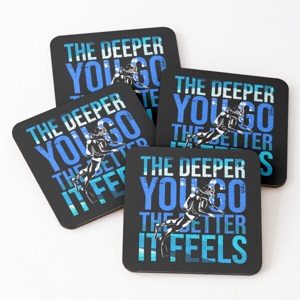 Item preview, Funny Scuba Diving Quote The Deeper You Go designed and sold by HollyTrina1.