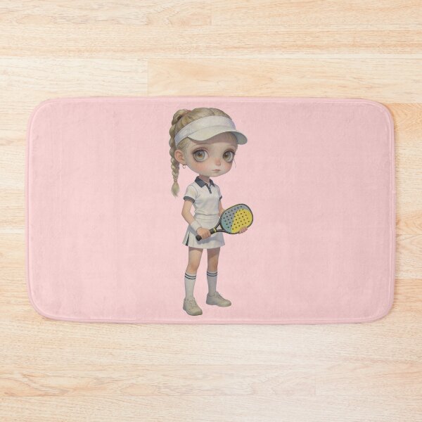 Item preview, Cute Sports Girl Holding Padel Racquet | Dollcore Aesthetic designed and sold by Cherrydora.