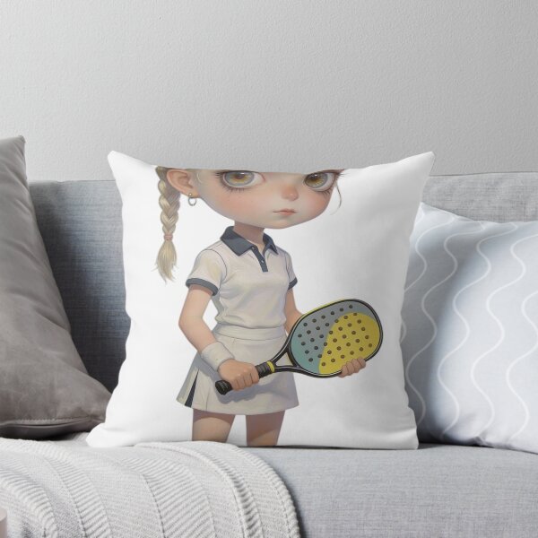 Item preview, Cute Sports Girl Holding Padel Racquet | Dollcore Aesthetic designed and sold by Cherrydora.
